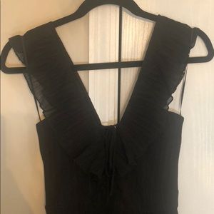 Black mini tiered dress